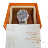 2016 Hermès Clipper CP2.810 36mm Grey Dial Stainless Steel Classic Watch
