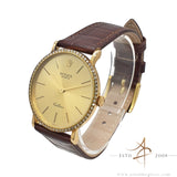 Rolex Cellini Ref 5114 Diamond Bezel 18K Gold in 32MM (1990)