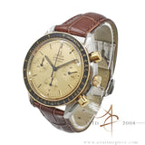 Omega Speedmaster Reduced 175.0032 Cal 1140 Automatic Chronograph Champagne Dial 18K Gold Bezel