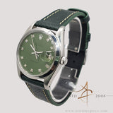 Rolex Oysterdate Precision 6694 Custom Avocado Green Diamond Dial Vintage Watch (1979)