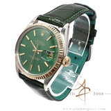 Rolex Datejust 1601 Custom Green Dial Vintage Watch (1976)