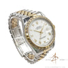 Rolex Datejust 16233 White Roman Dial Diamond Bezel No Pinhole (1993)