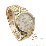 Rolex Datejust 31 Midsize 68278 President Computer Arabic Dial in 18K Gold (1993)