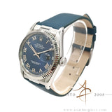 Rolex Datejust 16014 Refinished Blue Roman Dial Vintage Watch (1982)