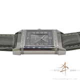 Jaeger LeCoultre Reverso Duetto Ref 256.8.75 Silver Black Diamond Dial (2006)