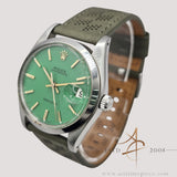 Rolex Oyster Precision 6694 Green Dial Vintage Watch (1981)