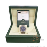 2007 Rolex Datejust 116234 Blue Roman Dial on Jubilee Bracelet Set