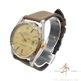 Rolex Datejust 16013 Champagne Linen Dial Vintage Watch (1981)
