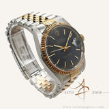 1983 Rolex Datejust 16013 Black Stardust Dial Vintage Watch with Certificate & Box