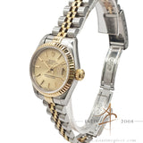 Rolex Datejust Ladies 69173 Champagne Tapestry Dial No Pinhole (1995)