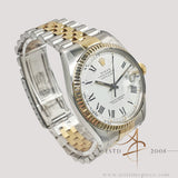 1983 Rolex Datejust 16013 White Buckley Dial Vintage Watch with Certificate & Box