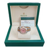 Rolex Datejust Pink Coral Stone Diamond Watch (2008)