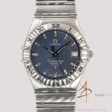 Omega Constellation Ref. 368.1201 Waffle Blue Dial Automatic 35MM Steel Bracelet