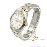 Rolex Datejust Midsize 6827 White Dial Vintage Watch (1979)