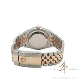 UNWORN 2023 Rolex Datejust 36 Ref 126281RBR Diamond Bezel White Roman Dial Full Set