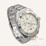 TAG Heuer Aquaracer WAY111Y Alarm Quartz 41mm White Dial Steel Bracelet
