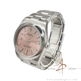 Rolex Oyster Perpetual 34 Sunray Pink Oystersteel Certified Pre Owned Set