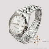 1996 Mint Rolex Datejust 31 Midsize 68274 Silver Diamond Dial w Certicate Box