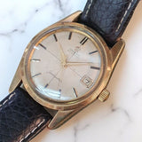 Vintage Omega Seamaster Crosshair Gold Cap Watch 34mm