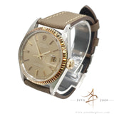 Rare Rolex Datejust 1601 Ghost Sigma Champagne Dial Vintage Watch Box & Certificate (1975)