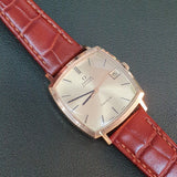 Vintage Omega Geneve Square Gold Micron Automatic 32mm from 1970s