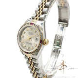 Rolex Datejust Ladies 69173 Diamond Silver Dial Diamond Bezel (1996)