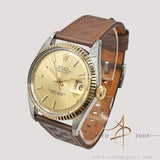 Unpolished Rolex Datejust 1601 Champagne Dial Vintage Watch (1978)