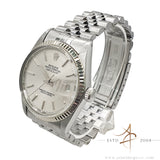 Rolex Datejust 16014 Silver Tapestry Dial Vintage Watch (1979)