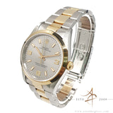 Unpolished 1996 Rolex Oyster Perpetual 14203 No-Date 34mm Rhodium Dial