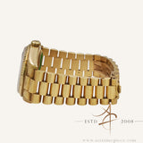 Rolex President 18238 Day Date Champagne Jubilee Computer Square Diamond Dial (1988)