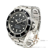 2005 Rolex Submariner Date Black 16610 Oystersteel Box Papers