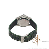 Rolex Date Ref 1501 Custom Green Dial Engine Turned Bezel Vintage Watch (1975)