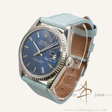 Rolex Datejust 16014 Blue Dial Vintage Watch (1971)