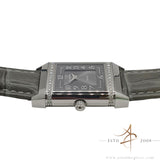 Jaeger LeCoultre Reverso Duetto Ref 256.8.75 Silver Black Diamond Dial (2006)