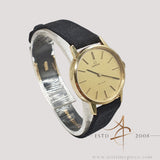 Omega De Ville Ref. 511.0543 18K Gold Vintage Quartz Dress Watch Box Receipt