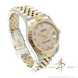 1996 Rolex Datejust Midsize 68273 Computer Arabic Dial No Pinhole Local Set