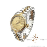 Rolex Datejust Ladies 69173 Champagne Dial Vintage Watch (1986)