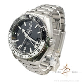 2018 Rare Omega Seamaster 21530442201001 GMT Planet Ocean 600M Black White in 43.5 mm