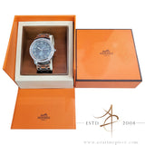 2016 Hermès Clipper CP2.810 39mm Grey Dial Stainless Steel Classic Watch