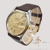 1987 Rolex Datejust 16013 Champagne Computer Dial Vintage Watch
