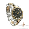 Rolex Datejust Midsize 68273 Diamond Black Dial No Pinhole (1993)