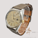 1982 Rolex Datejust Champagne Computer Dial Vintage Watch with Certificate & Box