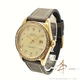 Rolex Datejust 16018 Champagne Diamond Dial in 18K Gold Vintage Watch (1976)