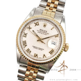 Rolex Datejust 16233 White Roman Dial (1996)