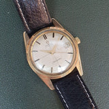 Vintage Omega Seamaster Crosshair Gold Cap Watch 34mm