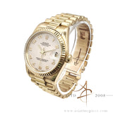 Rolex Datejust 31 Midsize 68278 President Computer Arabic Dial in 18K Gold (1993)