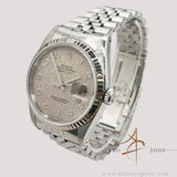 1989 Rolex Datejust Ref 16234 Taupe Patina Computer Dial Vintage Watch with Box Cert