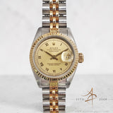 Rolex Datejust Ladies 69173 Champagne Roman Dial (1990)