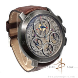 Guy Ellia OGN RS 2388 Jumbo Chronograph Automatic in Blackened 18K White Gold