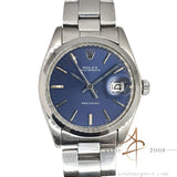 Rolex 6694 Oysterdate Precision Blue Dial Vintage Watch (1974)